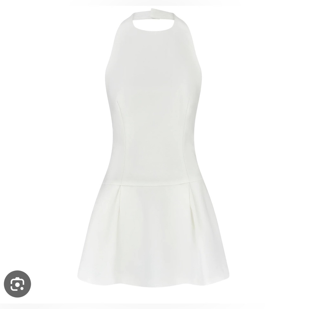 The Ultimate Muse Dropped Hem Mini Dress | White